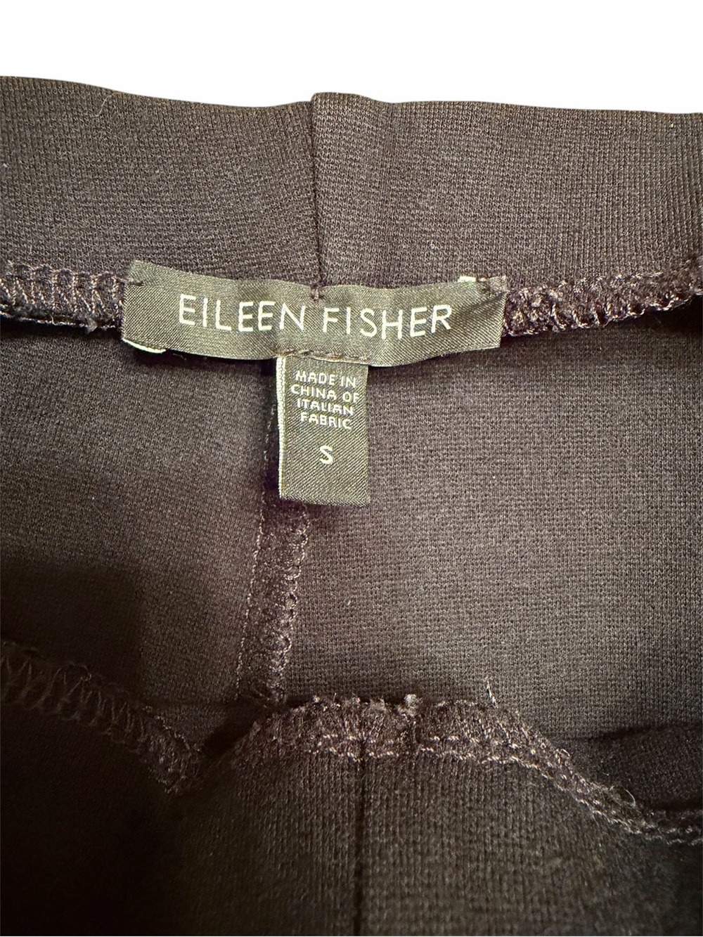 Eileen Fisher Black Wide-Leg Pull-On Pants Size S - Picture 4 of 5